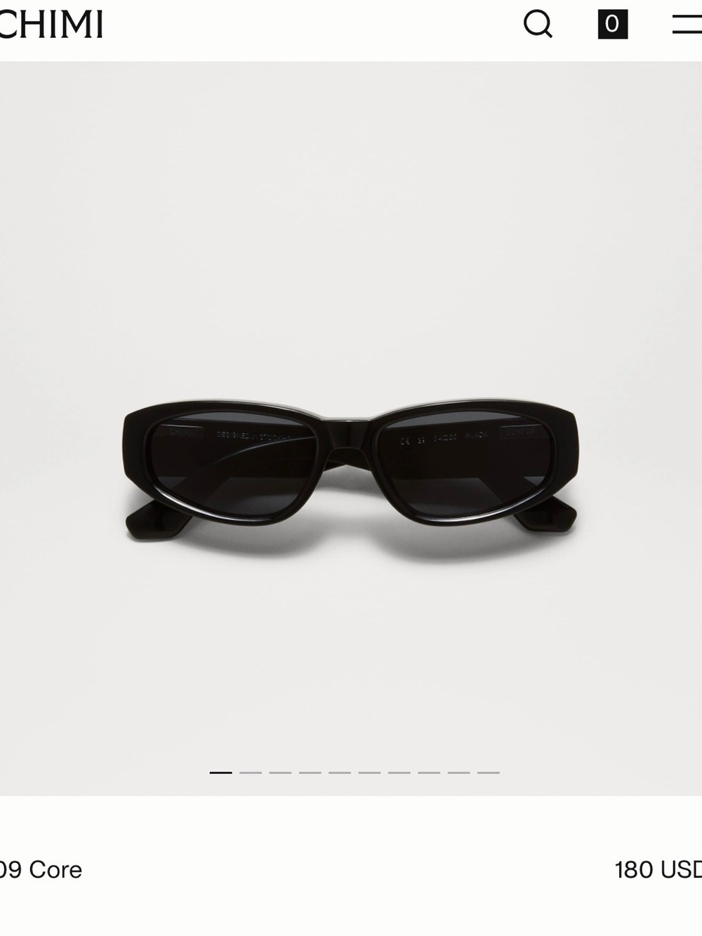 CHIMI Black Oval Sunglasses for Women - Polished Modern Shades